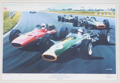 Lot 35 - Ivan Berryman. Jim Clark Silverstone 1967,...