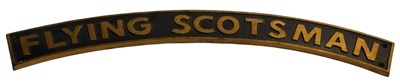 Lot 51 - A reproduction locomotive name plate Flying...