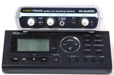 Lot 273 - A Tascam GB-10 guitar & bass trainer, and...