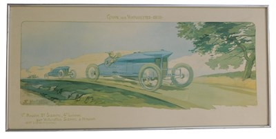 Lot 648 - After Ernest Montau. A framed print of the...