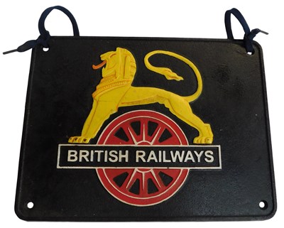 Lot 71 - A reproduction cast metal British Railways sign.