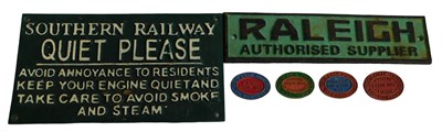 Lot 73 - Reproduction cast metal signs, including...