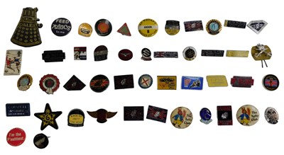 Lot 147 - Pin badges, mainly autosport related,...