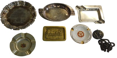 Lot 82 - A silver plated salver Citizen of the Year...
