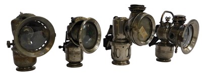 Lot 81 - Carbide lamps, including a Powell and Hamner...