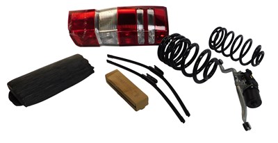 Lot 102 - Various car parts, including a washer wiper...