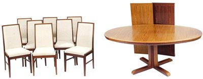 Lot 13 - A Danish Skovby rosewood draw leaf dining...