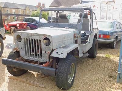 Lot 13C - A Mahindra CJ3B, engine present, no number...
