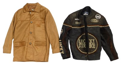 Lot 129 - A Top Gear Lucky Strike leather racing...