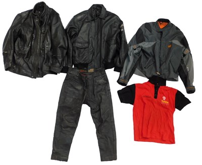Lot 131 - An Akito motorcycle jacket, Texaco...