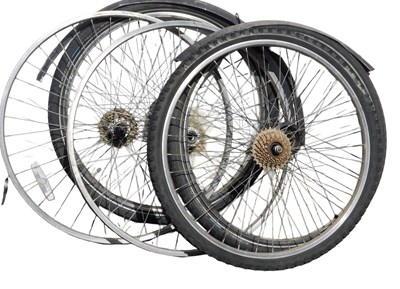 Lot 136 - Bicycle wheels and tyres.