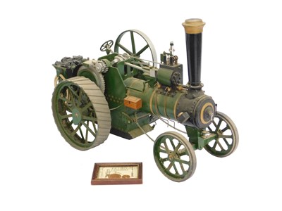 Lot 945 - A wooden model of a Burrell traction engine.