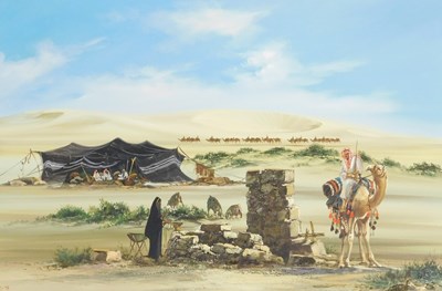 Lot 353 - Saudi Arabian School (late 20thC). Bedouin and...