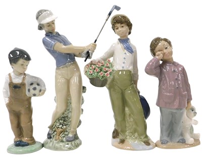 Lot 373 - Four Nao porcelain figures, comprising a...