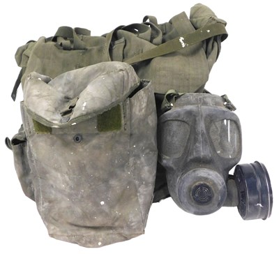 Lot 398 - An Essex Respirator gas mask with a bag,...
