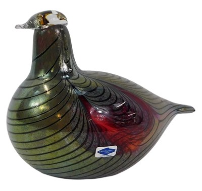Lot 80 - Oiva Toikki (1931-2019). A studio red glass...