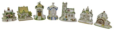 Lot 88 - Seven Coalport porcelain pastille...