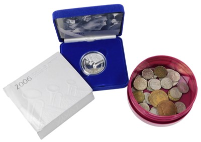 Lot 552 - A Royal Mint 2006 silver proof crown,...