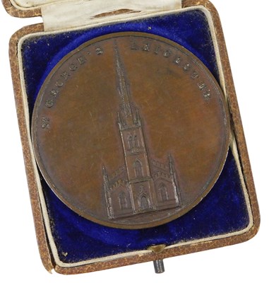 Lot 556 - A George IV bronze commemorative medal, for...