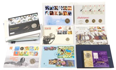 Lot 589 - Philately. Royal Mint coin covers, various...