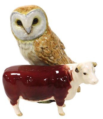 Lot 491 - A Beswick pottery figure of a Barn Owl, no....