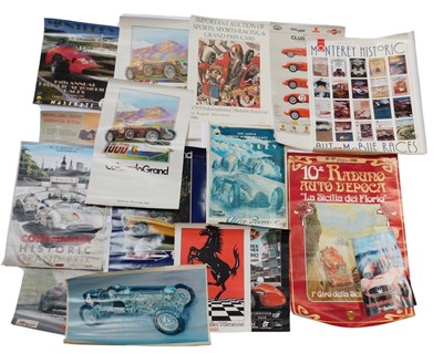 Lot 99B - Automotive posters, including Brooklands...