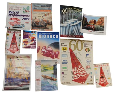 Lot 99C - Automotive posters, including Nurburgring 1982...