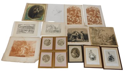 Lot 198 - A group of 19thC and later engravings, prints,...