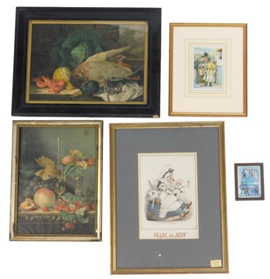 Lot 199 - A group of prints, comprising two Dutch style...