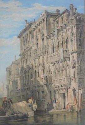 Lot 200 - After Samuel Prout. Palazzo Contarini Fason on...