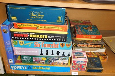 Lot 2053 - Board games, etc., to include Trivial Pursuit,...
