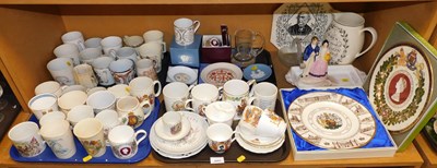 Lot 2063 - Commemorative wares, to include mugs, Wedgwood...