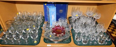 Lot 2005 - Glassware, to include drinking glasses, hock...