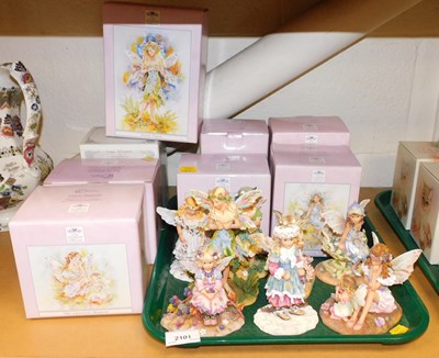 Lot 2101 - A group of Leonardo Collection Faerie poppets,...