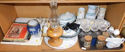 Lot 2017 - General household effects, to include a blue...