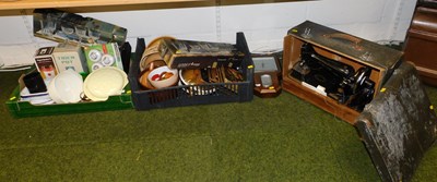 Lot 2130 - A Singer hand operated sewing machine,...