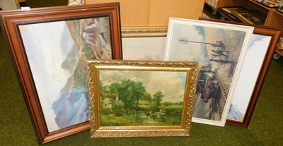 Lot 2144 - Various pictures and prints etc, to include...