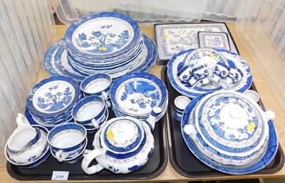 Lot 2199 - A group of Booths Real Old Willow pattern...