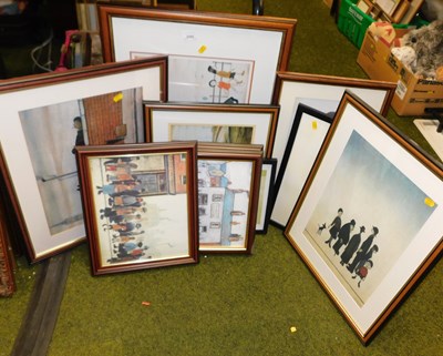 Lot 2205 - A group of prints after LS Lowry.