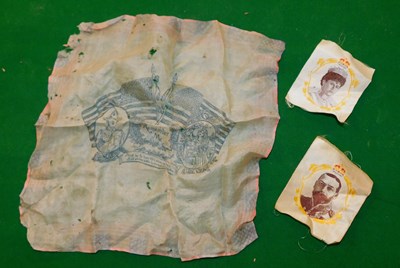 Lot 2222 - An early 20thC Remember Me American silk...