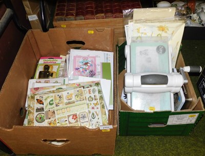 Lot 2157 - Various card making related items, together...