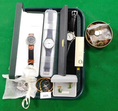 Lot 2225 - A Swatch watch, together with further...