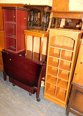 Lot 1061 - A group of furniture, comprising a drop leaf...