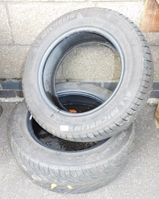 Lot 1099 - A Michelin Energy tyre, 185-65R, and another.