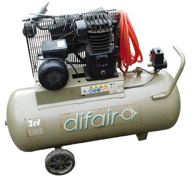 Lot 660 - A Difair air compressor. Buyer Note: WARNING!...