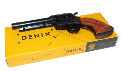 Lot 618 - A Denix .45 calibre Peacemaker pistol, boxed.