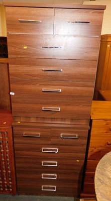 Lot 1044 - A pair of contemporary veneered chests, of two...