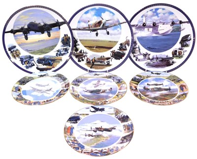 Lot 750 - A collection of Royal Doulton aviation cabinet...