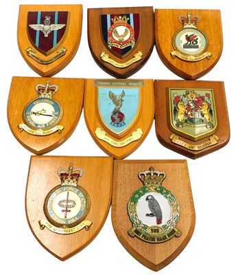 Lot 734 - Eight RAF wall plaques, comprising 115...