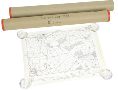 Lot 677 - Three road maps of Bitchfield, near Grantham.